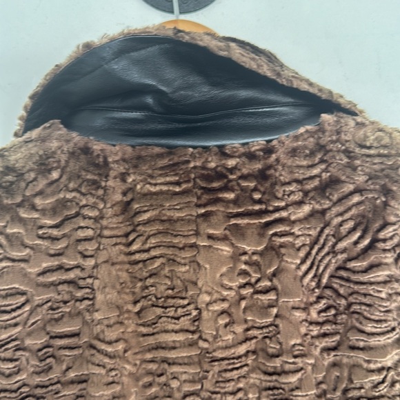 Les Copains Brown Faux Fur Jacket, Sz IT44/US8 - Picture 10 of 12